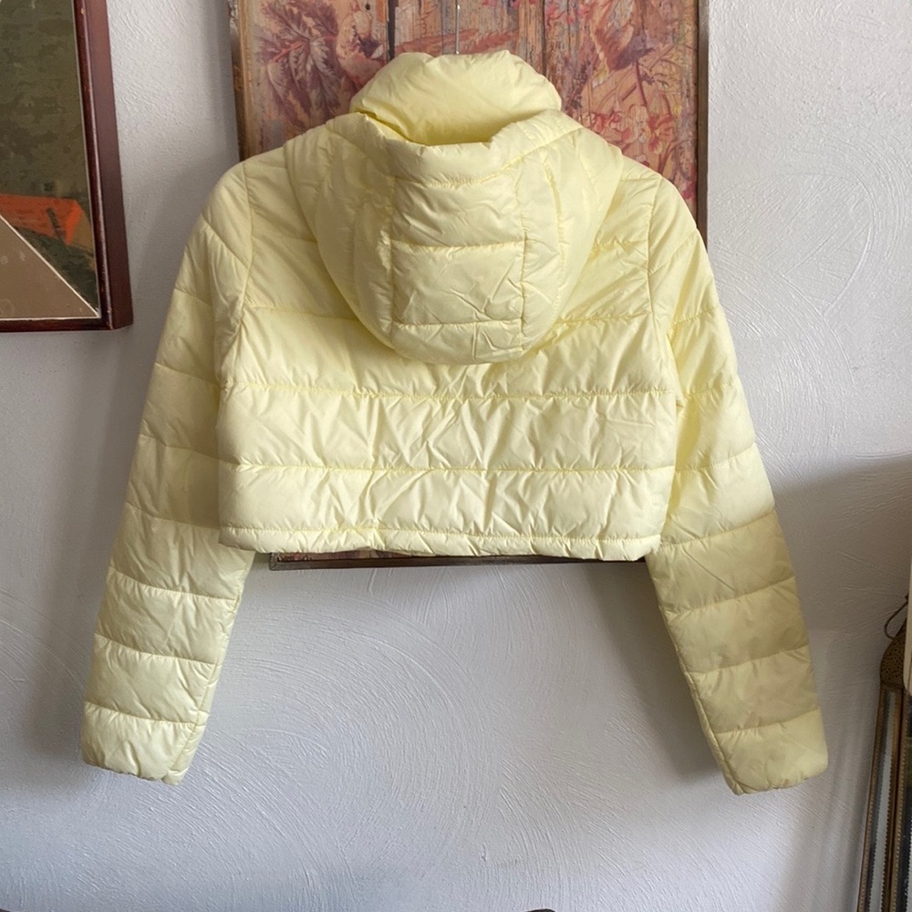 NWT ZARA PUFFER JACKET WATER REPELLENT CROP PUFFY JACKET CROPPED COAT XS - Picture 8 of 16